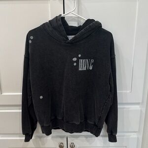 Anine Bing Charcoal Hoodie with Logo NEVER WORN